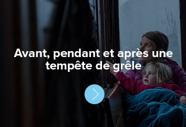 Avant, pendant et après une tempête de grêle 